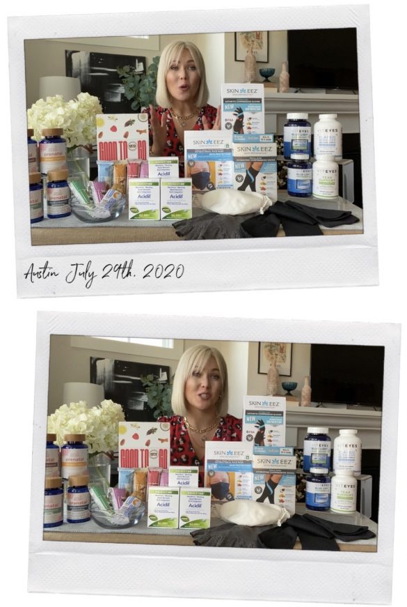 woman with home products